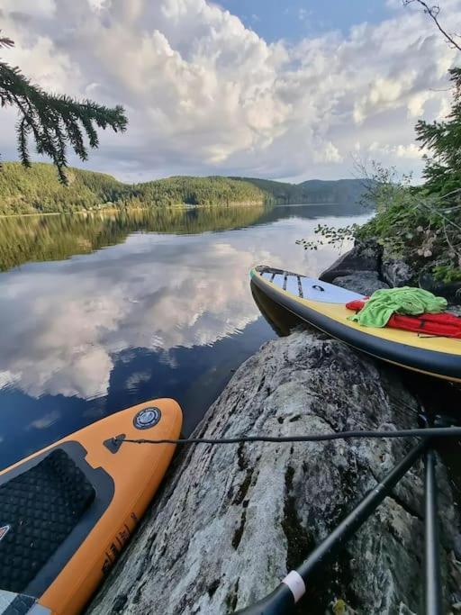 Hotel Treetop Ekne - Hytte I Skogen Med Hengebru Levanger Exterior foto